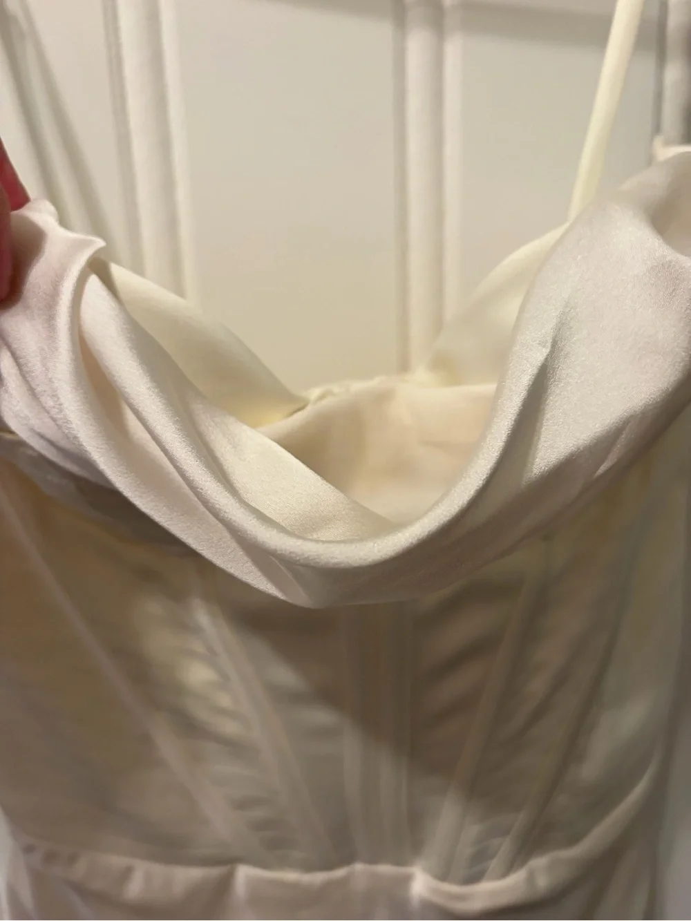 NWT House of CB Myrna Corset Satin Slipdress Medium Wedding Reception Cocktail